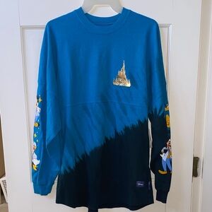 Disney World Parks 50th Anniversary Spirit Jersey Long Sleeve Blue Shirt NWT